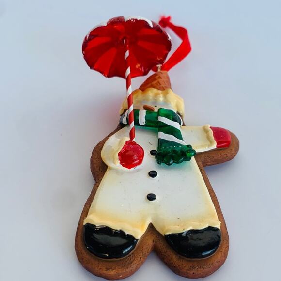 Vintage Snowman Cookie Christmas Tree Ornament - Picture 2 of 5